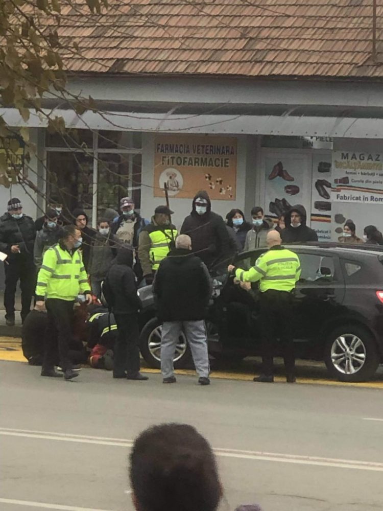 Un poliţist local din Baia Mare, călcat cu maşina de un şofer recalcitrant