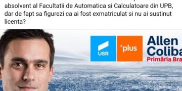 Minciună grosolană a primarului Coliban: nu a făcut Automatică și Calculatoare fără licenţă, ci a fost EXMATRICULAT!