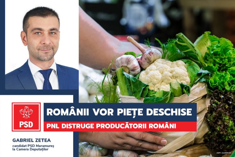 Gabriel Zetea (PSD): Președintele Iohannis consideră închiderea piețelor ca fiind o ”măsură justă”!