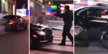 Polițist lovit cu mașina de şoferul pe care l-a avertizat. Șoferul, lăsat să plece acasă pentru că e sub tutela cuiva din guvern