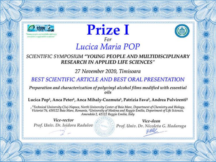 Titlu important adus la Baia Mare de o studentă