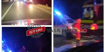 Grav accident în Lăpușel! Un autovehicul a ieșit în decor și s-a răsturnat cu roțile în sus