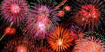 Focuri de artificii în Borşa, în noaptea dintre ani