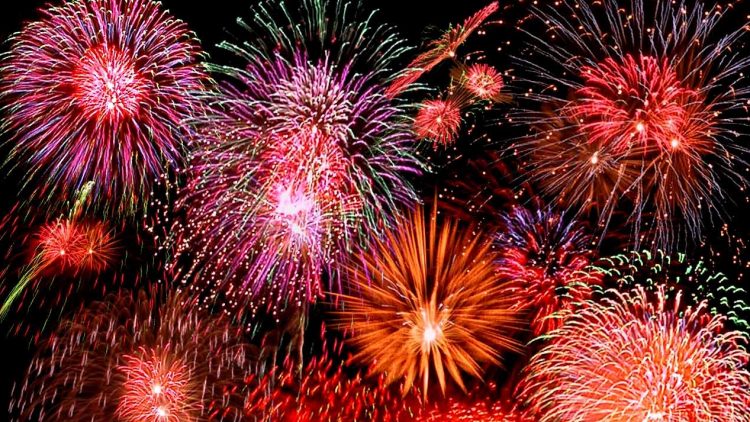 Focuri de artificii în Borşa, în noaptea dintre ani
