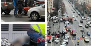 FOTO/VIDEO: Carambol în zona în care s-a produs tragedia în care doi oameni au murit