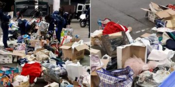 Trei camioane pline cu mâncare și băutură, primite de acasă de români pentru sărbători, distruse de poliție în Franța