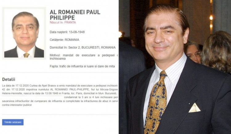 Prinţul Paul al României, dat oficial în urmărire