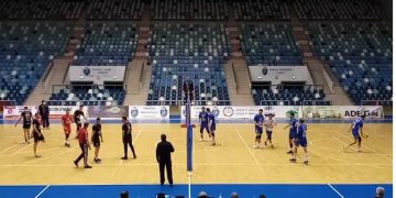 Volei masculin. Divizia A1. Știința Explorări Baia Mare – SCMU Craiova 0-3 (-18, -15, -8), în ultimul meci al turneului de la Craiova
