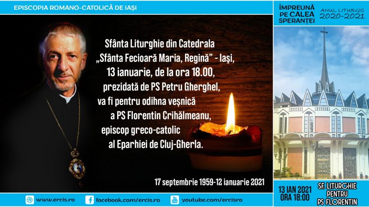 Azi, de la ora 18.00, rugăciune pentru odihna veșnică a PS Florentin Crihălmeanu