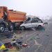 Trei persoane decedate și una rănită grav după impactul dintre o mașină și un utilaj de deszăpezire