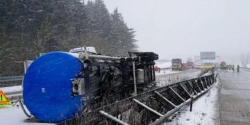 Prăpăd pe șosea produs de un șofer român în Germania. Pagube de 110.000 de euro