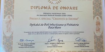 Premiul Special „Credinţă şi eroism”, pentru Spitalul de Boli Infecțioase și Psihiatrie Baia Mare