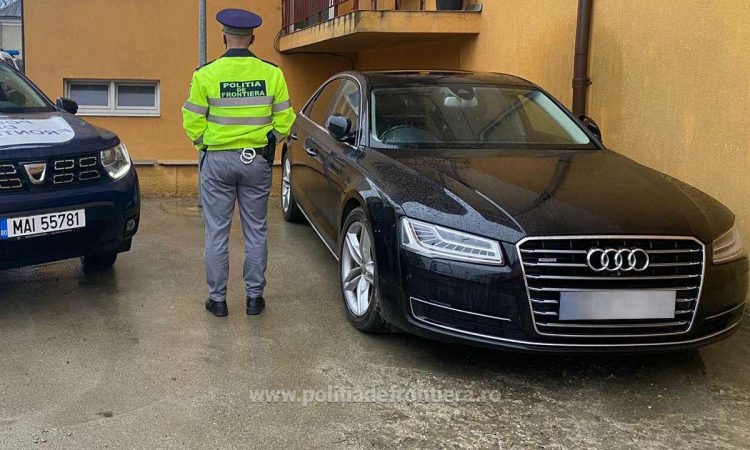 Audi de 20.000 de euro, furat din Marea Britanie, descoperit în Săliştea de Sus
