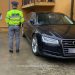 Audi de 20.000 de euro, furat din Marea Britanie, descoperit în Săliştea de Sus