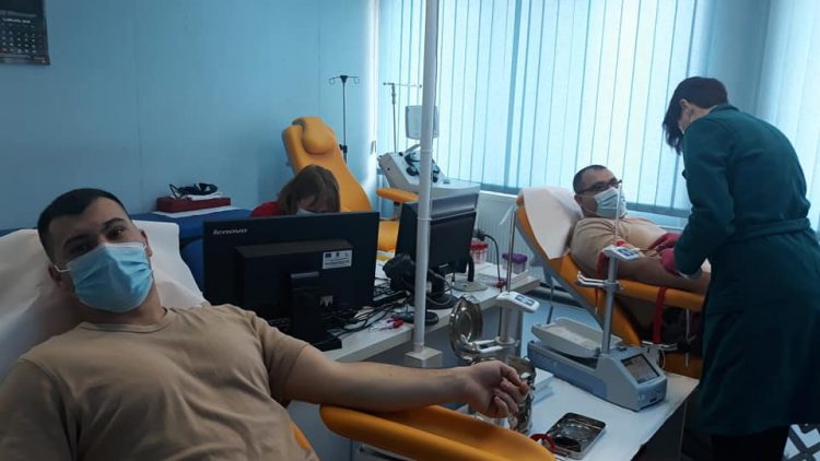 Militarii Batalionului 612 Artilerie Antitanc „Maramureș” donează sânge