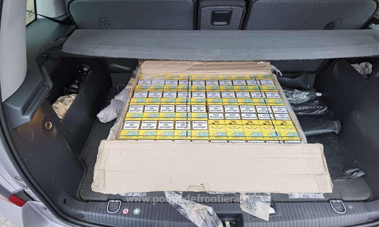 Țigări de peste 44.000 lei, confiscate de polițiștii de frontieră