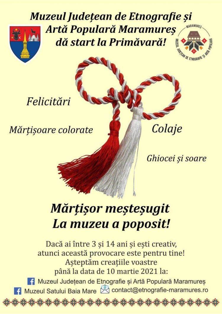 ”Mărțișorul”, sărbătorit la Muzeul Județean de Etnografie și Artă Populară Maramureș