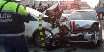 Accident grav în Baia Sprie! Un tânăr a fost transportat la spital