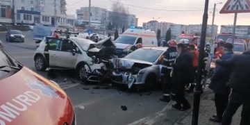 ACTUALIZARE/FOTO: Accident grav în Baia Sprie! Un tânăr a fost transportat la spital