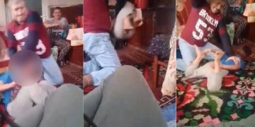 Părinți sau monștri? Un tată și-a bătut cu cruzime fiul de numai 7 ani, iar soția acestuia se AMUZA de situație