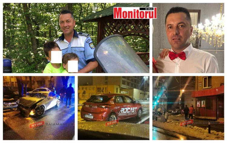 Polițistul Ioan Filip, „zmeul Poliţiei Rutiere Zalău”, beat la volan, a făcut accident în Baia Mare, apoi a fugit de la fața locului