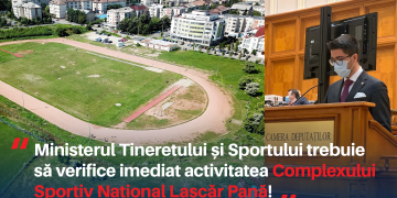 Brian Cristian, deputat USRPLUS: “Ministerul Tineretului și Sportului trebuie să verifice imediat activitatea Complexului Sportiv Lascăr Pană!”