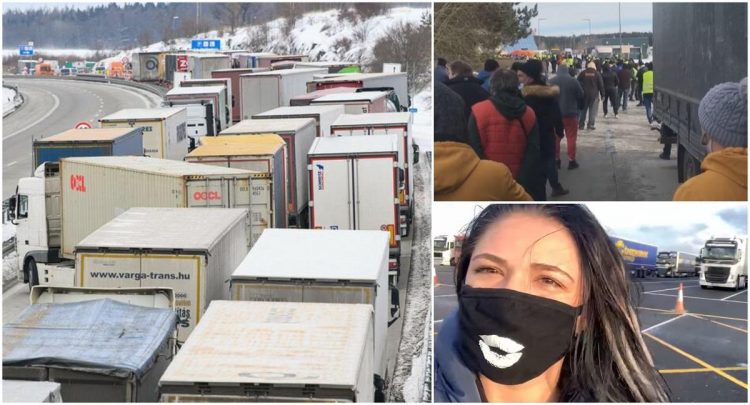 Haos după restricțiile impuse de Germania. Sute de șoferi de TIR, mulți dintre ei români, umiliți la intrarea în ţară