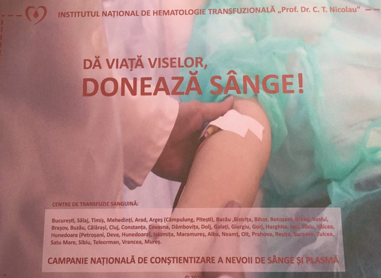 „Dă viață viselor, DONEAZĂ SÂNGE” – Sloganul unei Campanii Naționale pentru donare de sânge și plasmă, desfășurată și în Maramureș