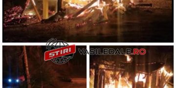 Cabana unui polițist din Moisei a fost incendiată în stil mafiot