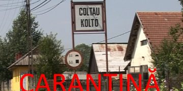 Din această seară se instituie carantina zonală pentru comuna Coltău, cu localitățile aparținătoare Coltău și Cătălina