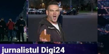 Jurnalistă, întreruptă în direct de un protestatar
