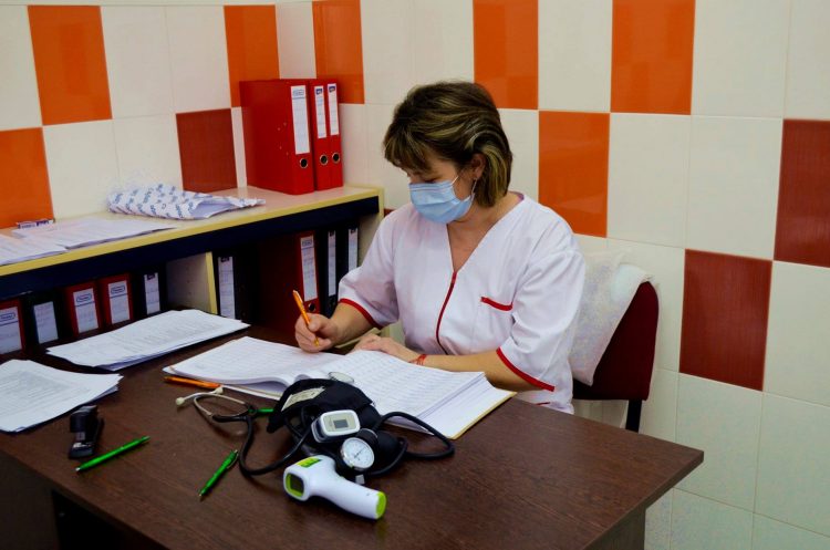 Centru de vaccinare în orașul Seini