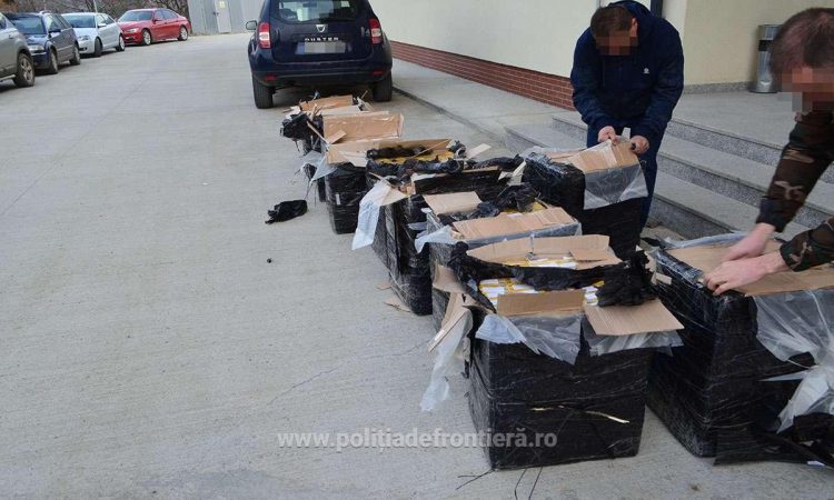Peste 18.000 pachete cu țigări confiscate la Lunca la Tisa şi Valea Vişeului