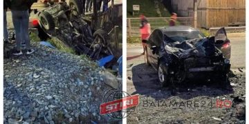 Accident horror la Borșa. Două persoane sunt rănite!