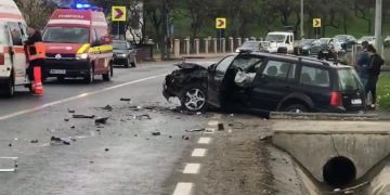 FOTO: Cinci victime într-un grav accident la Sighetu Marmaţiei