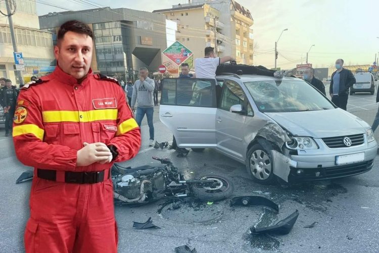 Bogdan, salvatorul unui tânăr ricoșat pe plafonul unei mașini