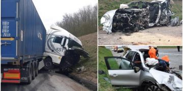 TIR românesc, accident înfiorător în Franța. O șoferiță a murit pe loc