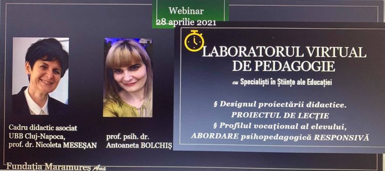 Un nou webinar pentru cadrele didactice