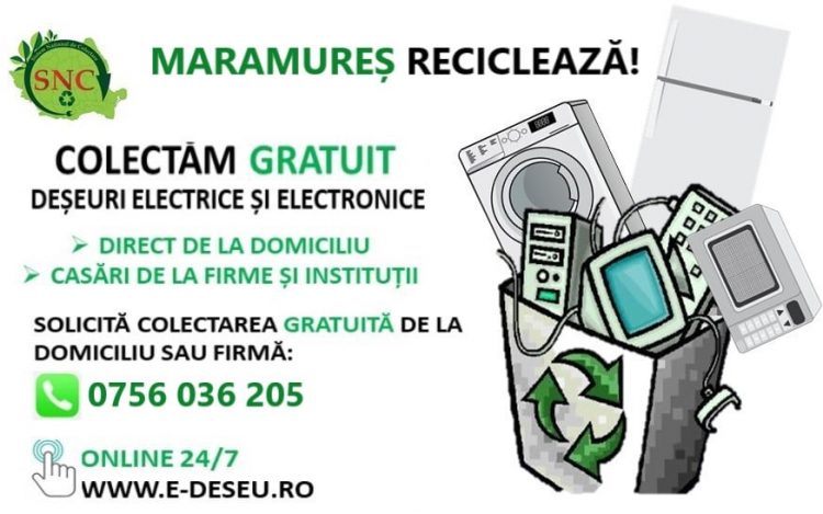 „Maramureș Reciclează!” – campanie de colectare a deșeurilor electrice și electronice