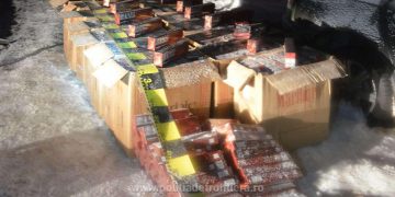Focuri de armă, urmăriri în trafic şi aproximativ 8.000 de pachete cu țigări de contrabandă, depistate de poliţiştii de frontieră