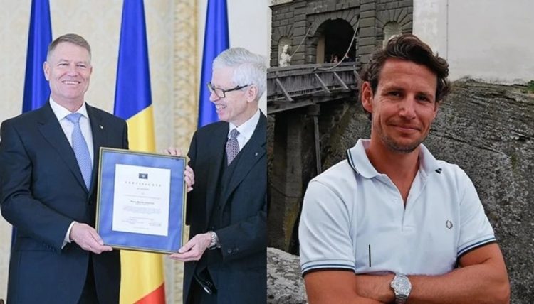 Scandalul uciderii lui Arthur. Președintele Iohannis a fost decorat de familia prințului care a împuşcat probabil cel mai mare urs din România