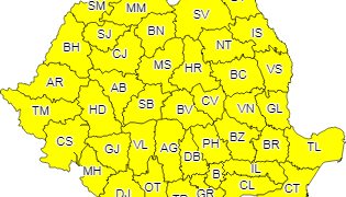 AVERTIZARE METEOROLOGICĂ: De la cod ROȘU, la cod GALBEN în Maramureș