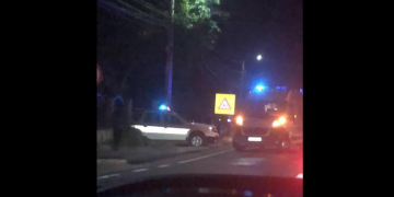 O căruță a fost spulberată pe DN 1C, în raza orașului Tăuții Măgherăuș