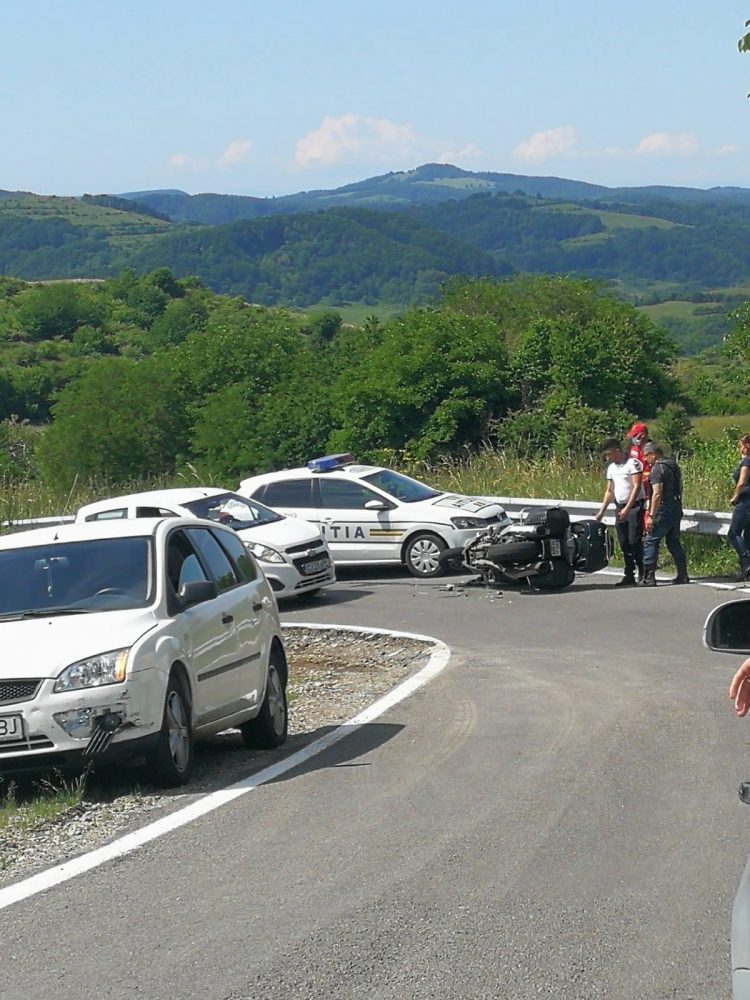Un motociclist a fost rănit în Măgoaja
