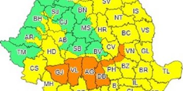 AVERTIZARE METEOROLOGICĂ COD GALBEN în Maramureş până în seara de luni