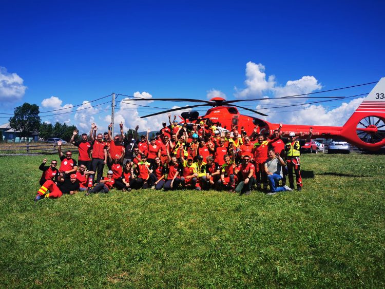 SPJ Salvamont Maramureș, trei zile de exerciţii cu elicopterul IGAV