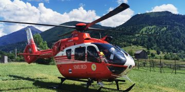 SPJ Salvamont Maramureș, trei zile de exerciţii cu elicopterul IGAV