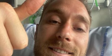 Christian Eriksen, prima imagine și mesajul de pe patul de spital: „Sunt bine, având în vedere circumstanțele”