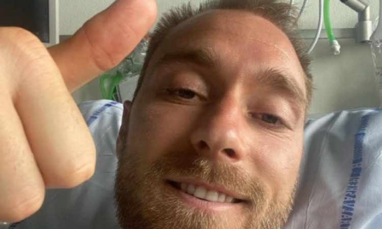 Christian Eriksen, prima imagine și mesajul de pe patul de spital: „Sunt bine, având în vedere circumstanțele”