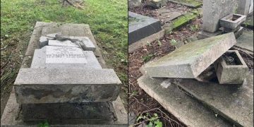 Mormintele cimitirului evreiesc din Ploiești au fost vandalizate